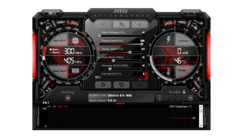 Разгон 1660 ti msi afterburner